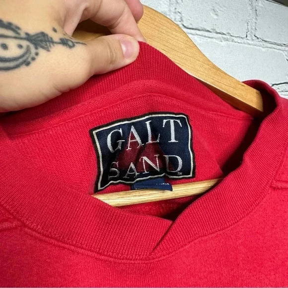 Galt Sand Ohio State University Red Oversized Crewneck Sweatshirt size XL - Picture 5 of 9